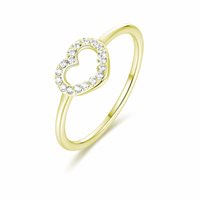 Anello Brand Donna Crystal love in Acciaio Cristallo